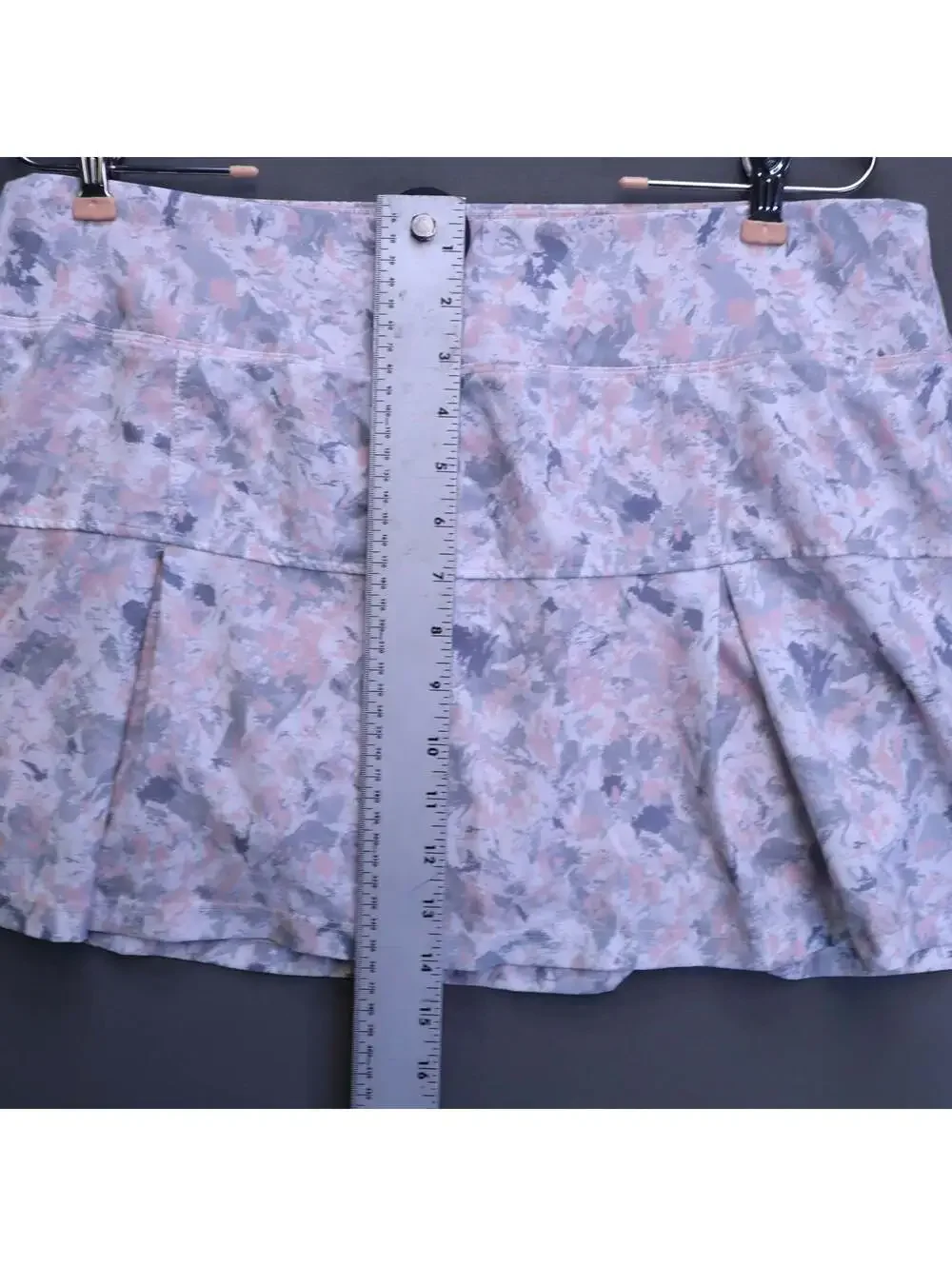 Etonic Tennis Skort Skirt Womens Large Pink Gray Camo Pleated Built-in Shorts